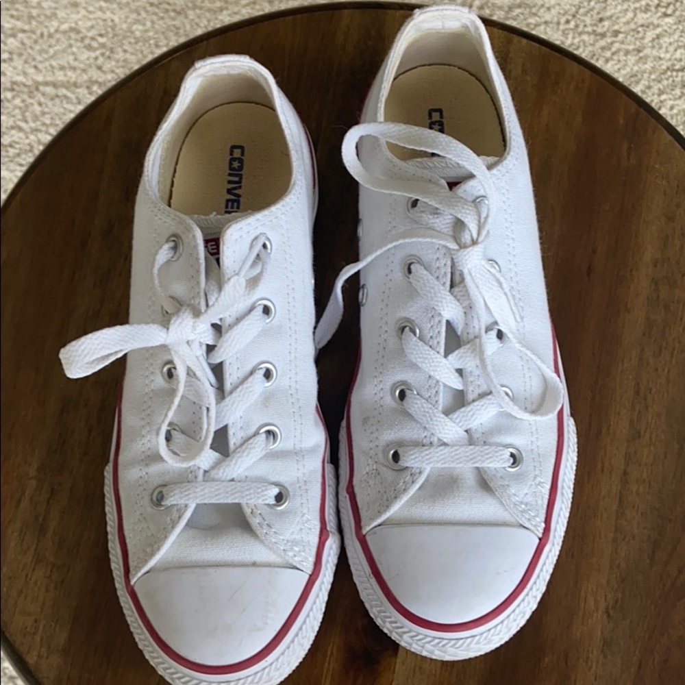 White low top converse